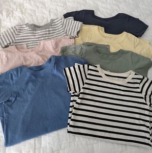 Organic Mini Mioche play suit, romper or onesie bundle. Size 3-4